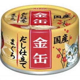 Aixia 金罐高湯 - 吞拿魚 貓罐頭 70g x 24罐 [GCD7] (2箱以上有折扣優惠)